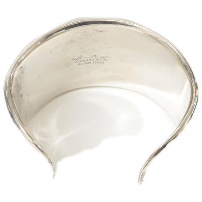 TIFFANY&Co. ティファニー Ag925 60020081 エルサ・ペレッティ スターリングシルバー ファセット ワイドカフ バングル