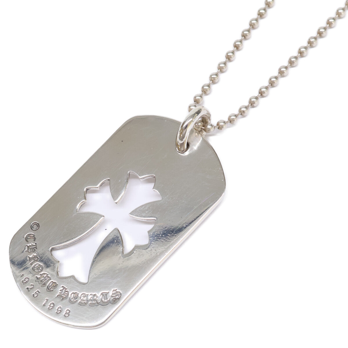 Chrome Hearts クロムハーツ 925 CHクロス カットアウトクロスドッグタグ ラージ ペンダントトップ