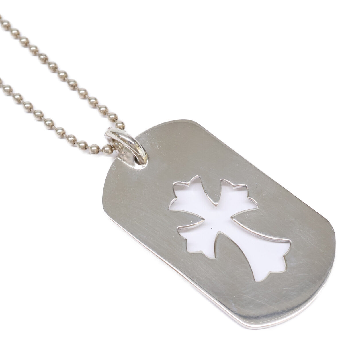 Chrome Hearts クロムハーツ 925 CHクロス カットアウトクロスドッグタグ ラージ ペンダントトップ