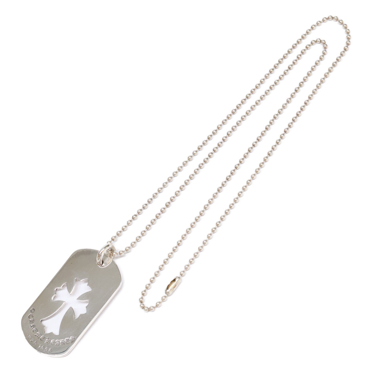 Chrome Hearts クロムハーツ 925 CHクロス カットアウトクロスドッグタグ ラージ ペンダントトップ