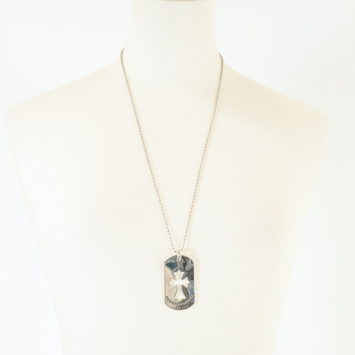 Chrome Hearts クロムハーツ 925 CHクロス カットアウトクロスドッグタグ ラージ ペンダントトップ