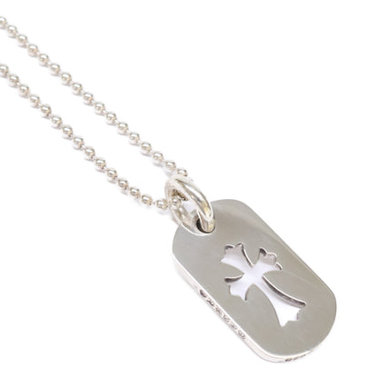 Chrome Hearts クロムハーツ 美品 925 CHクロス カットアウトクロスドッグタグ スモール ペンダントトップ