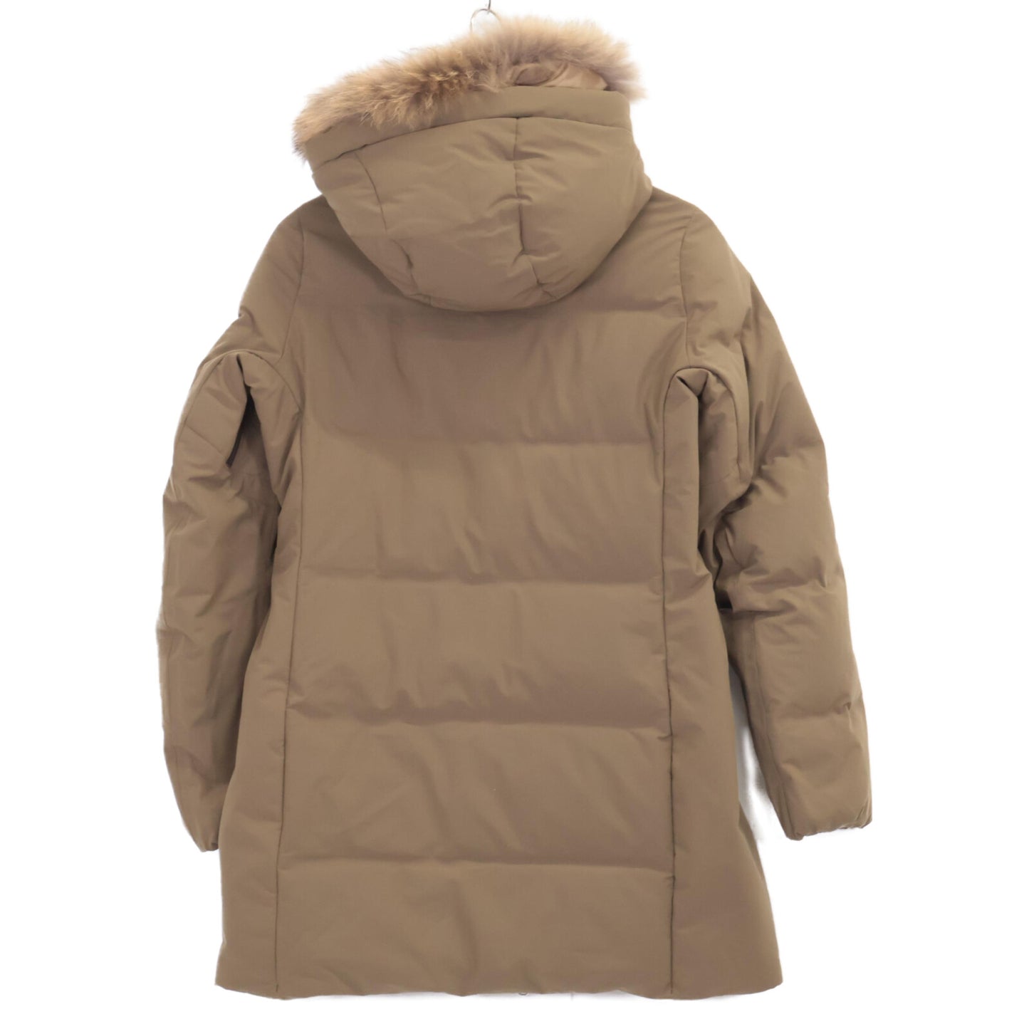 水沢ダウン ミズサワダウン ×ﾃﾞｻﾝﾄ DXG0319WBS ｶｰｷ ﾗｸｰﾝﾌｧｰ ﾌｰﾃﾞｯﾄﾞﾀﾞｳﾝｼﾞｬｹｯﾄ コート M