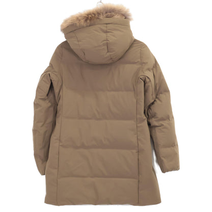 水沢ダウン ミズサワダウン ×ﾃﾞｻﾝﾄ DXG0319WBS ｶｰｷ ﾗｸｰﾝﾌｧｰ ﾌｰﾃﾞｯﾄﾞﾀﾞｳﾝｼﾞｬｹｯﾄ コート M