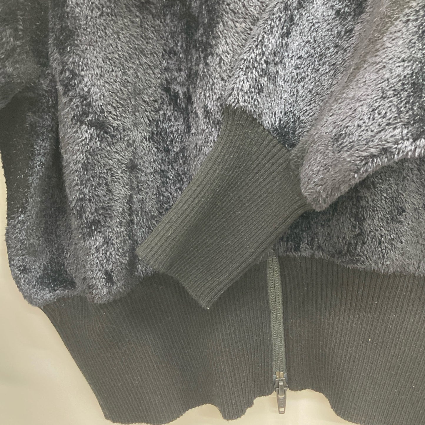 Y-3 ワイスリー ﾌﾞﾗｯｸ W CLASSIC VELVET KNIT FZ SWEATER トップス 2XS