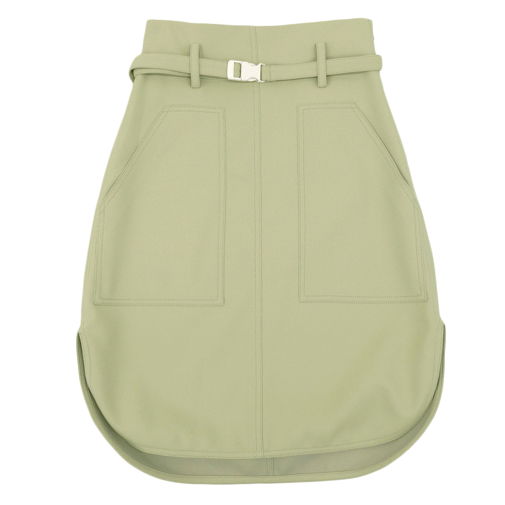 STELLA McCARTNEY ステラマッカートニー 美品 ベルト付き スカート レディース ライトグリーン 34 603150 スカート 34