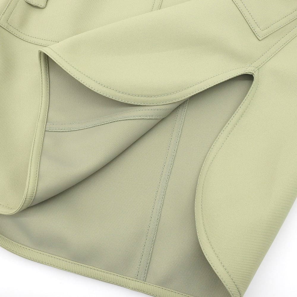 STELLA McCARTNEY ステラマッカートニー 美品 ベルト付き スカート レディース ライトグリーン 34 603150 スカート 34