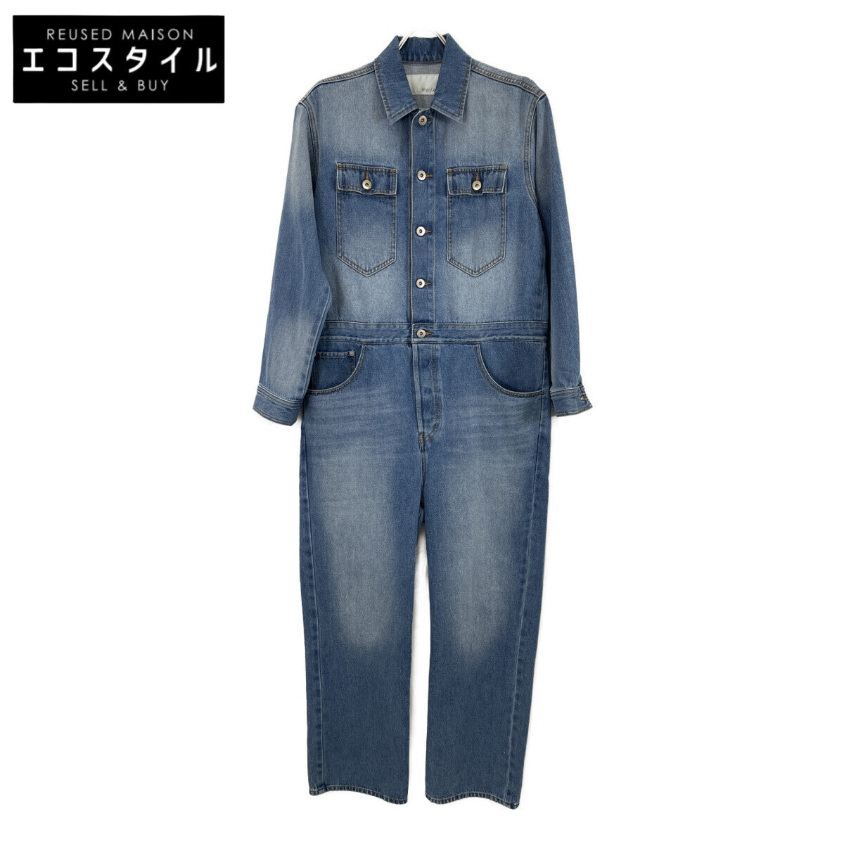 Whim Gazette ウィムガゼット WGZ1041109A0005 24SS ﾌﾞﾙｰ ﾃﾞﾆﾑｼﾞｬﾝﾌﾟｽｰﾂ オーバーオール オールインワン F