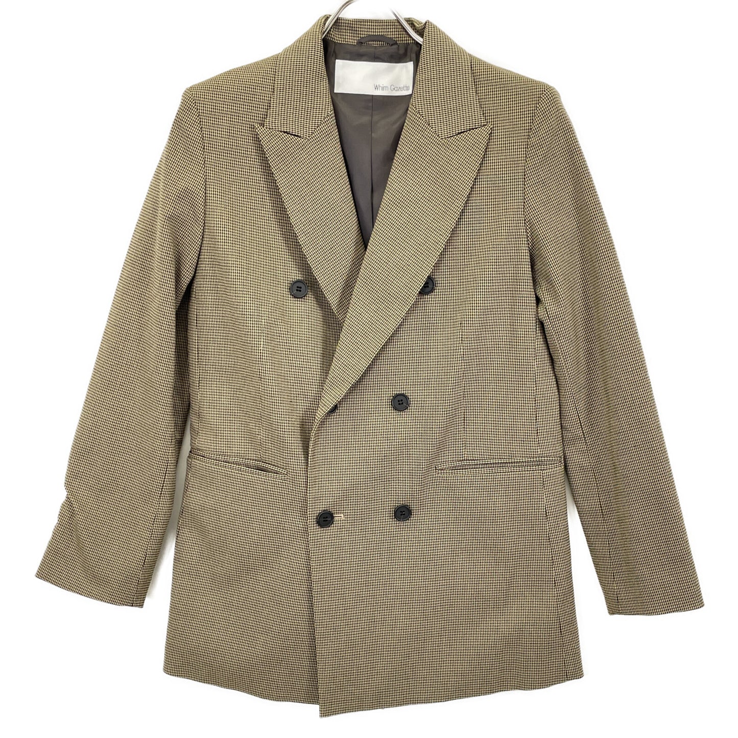 Whim Gazette ウィムガゼット WGZ1041707A0002 24SS ﾍﾞｰｼﾞｭ TRﾀﾞﾌﾞﾙｼﾞｬｹｯﾄ ジャケット F