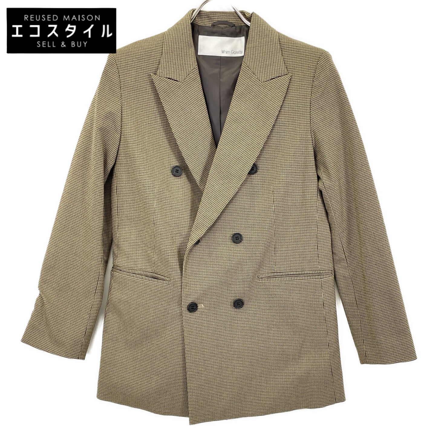 Whim Gazette ウィムガゼット WGZ1041707A0002 24SS ﾍﾞｰｼﾞｭ TRﾀﾞﾌﾞﾙｼﾞｬｹｯﾄ ジャケット F