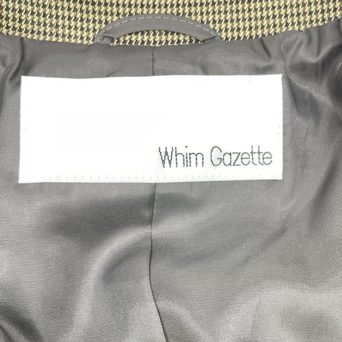 Whim Gazette ウィムガゼット WGZ1041707A0002 24SS ﾍﾞｰｼﾞｭ TRﾀﾞﾌﾞﾙｼﾞｬｹｯﾄ ジャケット F