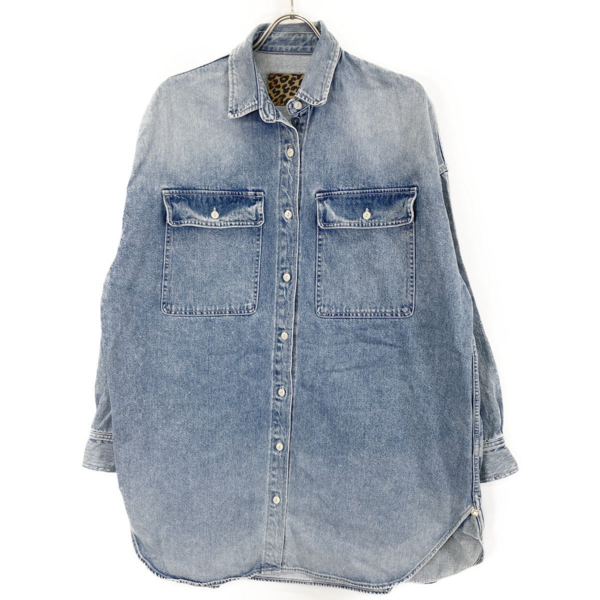 Whim Gazette ウィムガゼット WGZ1042104A0005 24AW ｲﾝﾃﾞｨｺﾞﾌﾞﾙｰ 15th Anniversary ﾃﾞﾆﾑｼｬﾂ トップス F