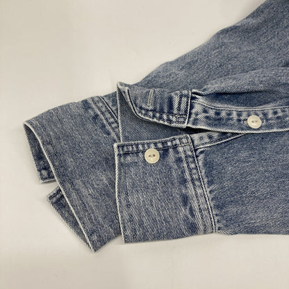 Whim Gazette ウィムガゼット WGZ1042104A0005 24AW ｲﾝﾃﾞｨｺﾞﾌﾞﾙｰ 15th Anniversary ﾃﾞﾆﾑｼｬﾂ トップス F