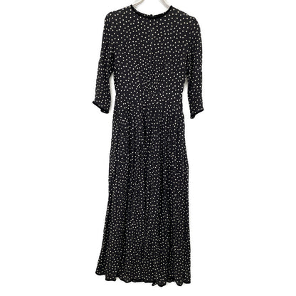 SINME シンメ K10-2 ﾌﾞﾗｯｸ ﾎﾟﾙｶﾄﾞｯﾄﾏｷｼﾜﾝﾋﾟｰｽ ワンピース S