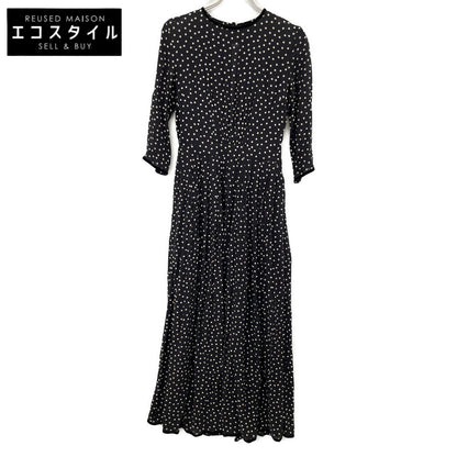 SINME シンメ K10-2 ﾌﾞﾗｯｸ ﾎﾟﾙｶﾄﾞｯﾄﾏｷｼﾜﾝﾋﾟｰｽ ワンピース S