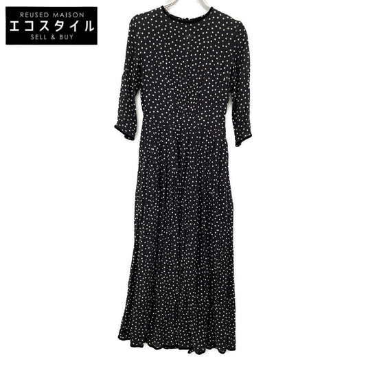 SINME シンメ K10-2 ﾌﾞﾗｯｸ ﾎﾟﾙｶﾄﾞｯﾄﾏｷｼﾜﾝﾋﾟｰｽ ワンピース S