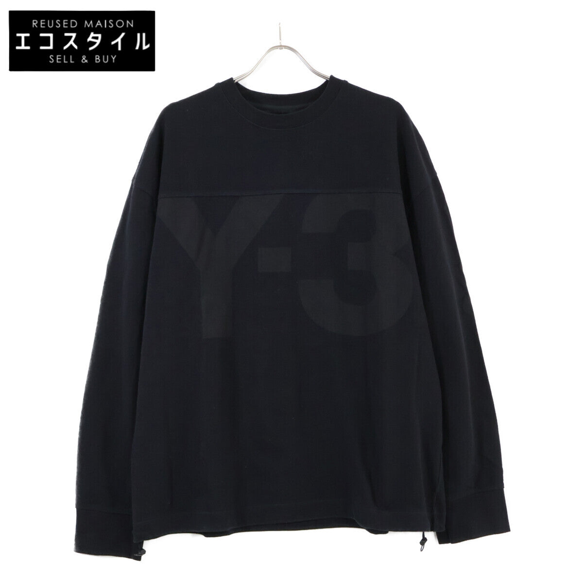 Y-3 ワイスリー GV4208 ﾌﾞﾗｯｸ CLASSIC HEAVY PIQUE CREW SWEATSHIRT トップス L
