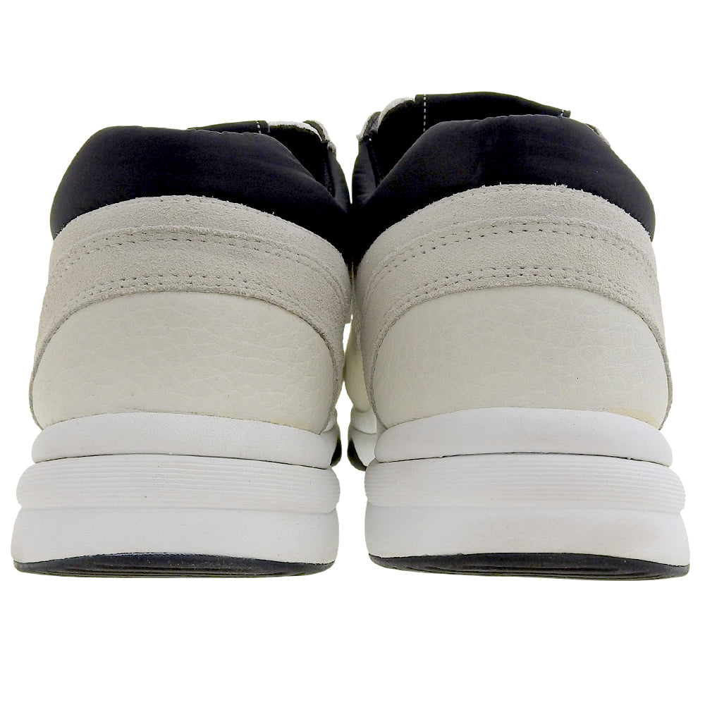 CHANEL シャネル 美品 メッシュ×スエードカーフスキン ココマーク ローカットスニーカー レディース ホワイト ブラック 38 G38299-Y55720 シューズ 38