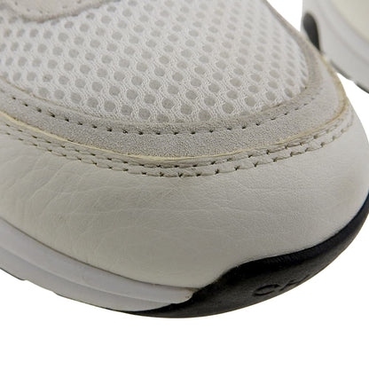 CHANEL シャネル 美品 メッシュ×スエードカーフスキン ココマーク ローカットスニーカー レディース ホワイト ブラック 38 G38299-Y55720 シューズ 38