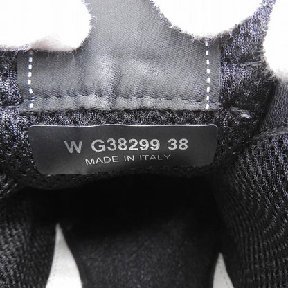 CHANEL シャネル 美品 メッシュ×スエードカーフスキン ココマーク ローカットスニーカー レディース ホワイト ブラック 38 G38299-Y55720 シューズ 38