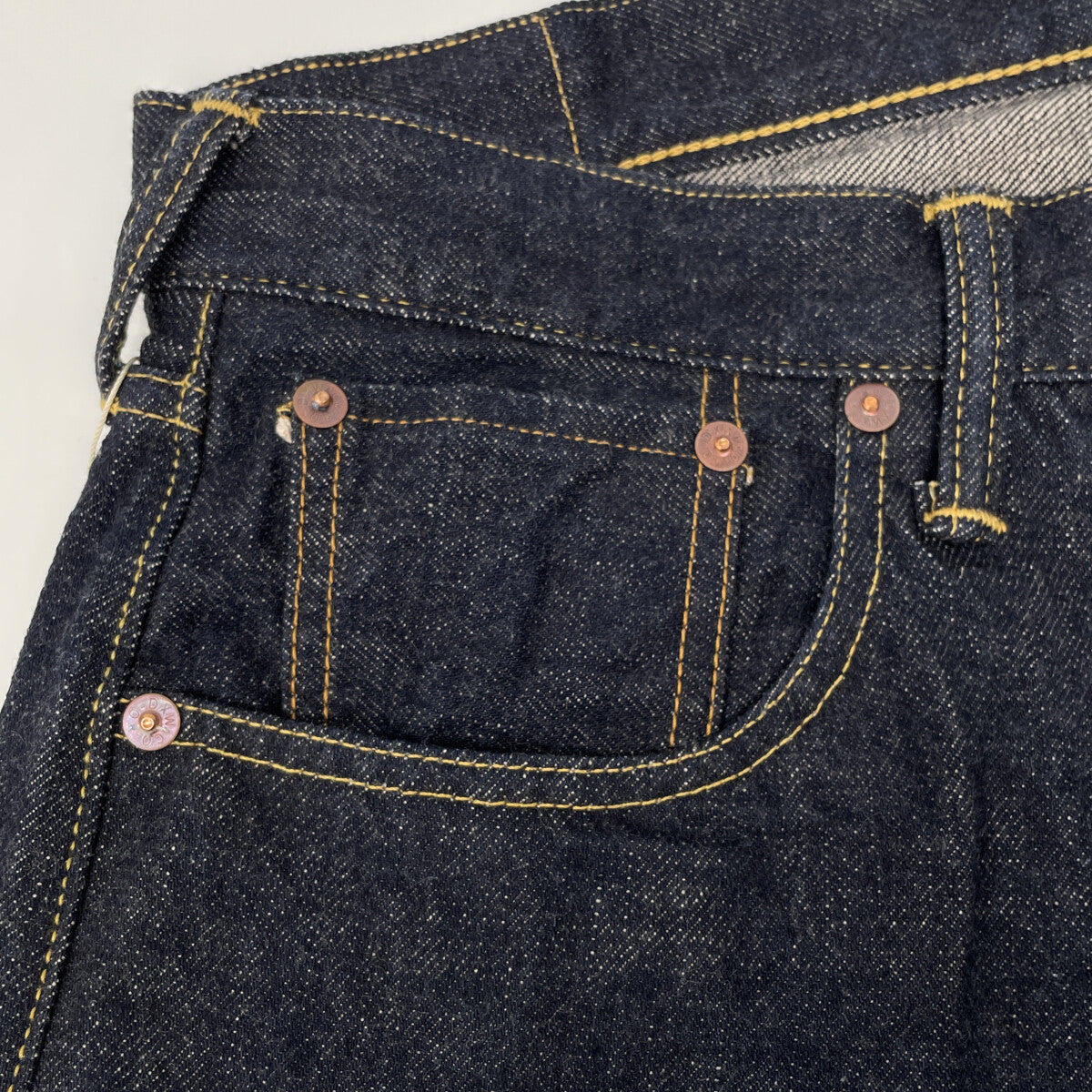DELUXEWARE デラックスウェア 1953XX ｲﾝﾃﾞｨｺﾞ ﾌｧｲﾝｳｫｯｼｭ 13.6oz VINTAGE TAPERED STRAIGHT ﾃﾞﾆﾑﾊﾟﾝﾂ ボトムス 32