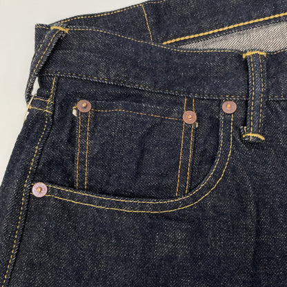 DELUXEWARE デラックスウェア 1953XX ｲﾝﾃﾞｨｺﾞ ﾌｧｲﾝｳｫｯｼｭ 13.6oz VINTAGE TAPERED STRAIGHT ﾃﾞﾆﾑﾊﾟﾝﾂ ボトムス 32