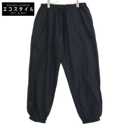 COMOLI コモリ 25SS B01-06014 ﾌﾞﾗｯｸ ｺｯﾄﾝ×ｼﾙｸ ﾄﾞﾛｰｽﾄﾘﾝｸﾞ ﾘﾊﾞｰｼﾌﾞﾙﾊﾟﾝﾂ ボトムス 表記無し