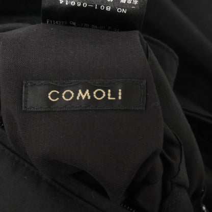 COMOLI コモリ 25SS B01-06014 ﾌﾞﾗｯｸ ｺｯﾄﾝ×ｼﾙｸ ﾄﾞﾛｰｽﾄﾘﾝｸﾞ ﾘﾊﾞｰｼﾌﾞﾙﾊﾟﾝﾂ ボトムス 表記無し