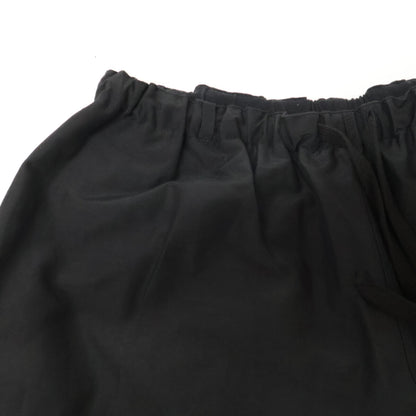 COMOLI コモリ 25SS B01-06014 ﾌﾞﾗｯｸ ｺｯﾄﾝ×ｼﾙｸ ﾄﾞﾛｰｽﾄﾘﾝｸﾞ ﾘﾊﾞｰｼﾌﾞﾙﾊﾟﾝﾂ ボトムス 表記無し