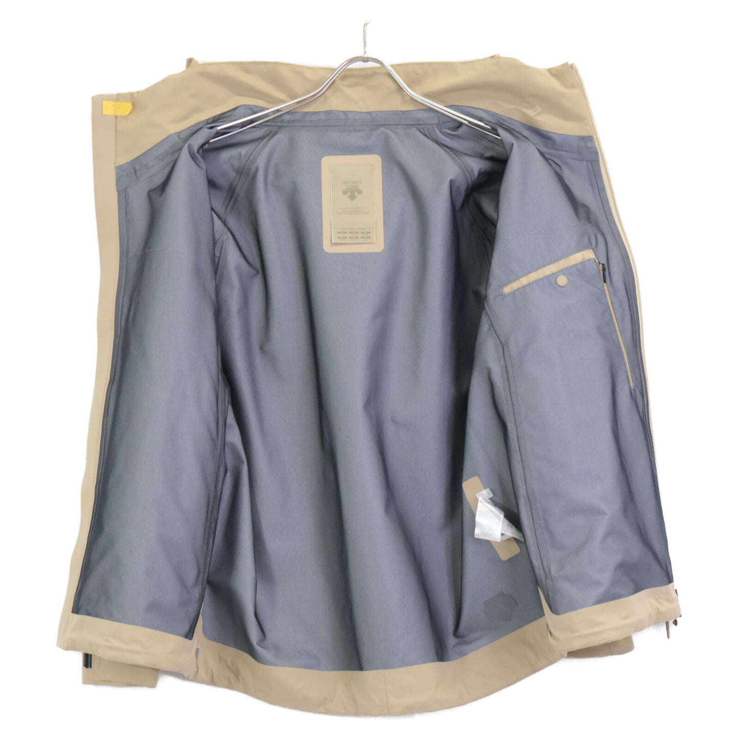 DESCENTE デサント 【ALLTERRAIN】DAMVGK31 ﾍﾞｰｼﾞｭ ﾅｲﾛﾝ ﾊｰﾄﾞｼｪﾙｼﾞｬｹｯﾄ ジャケット S