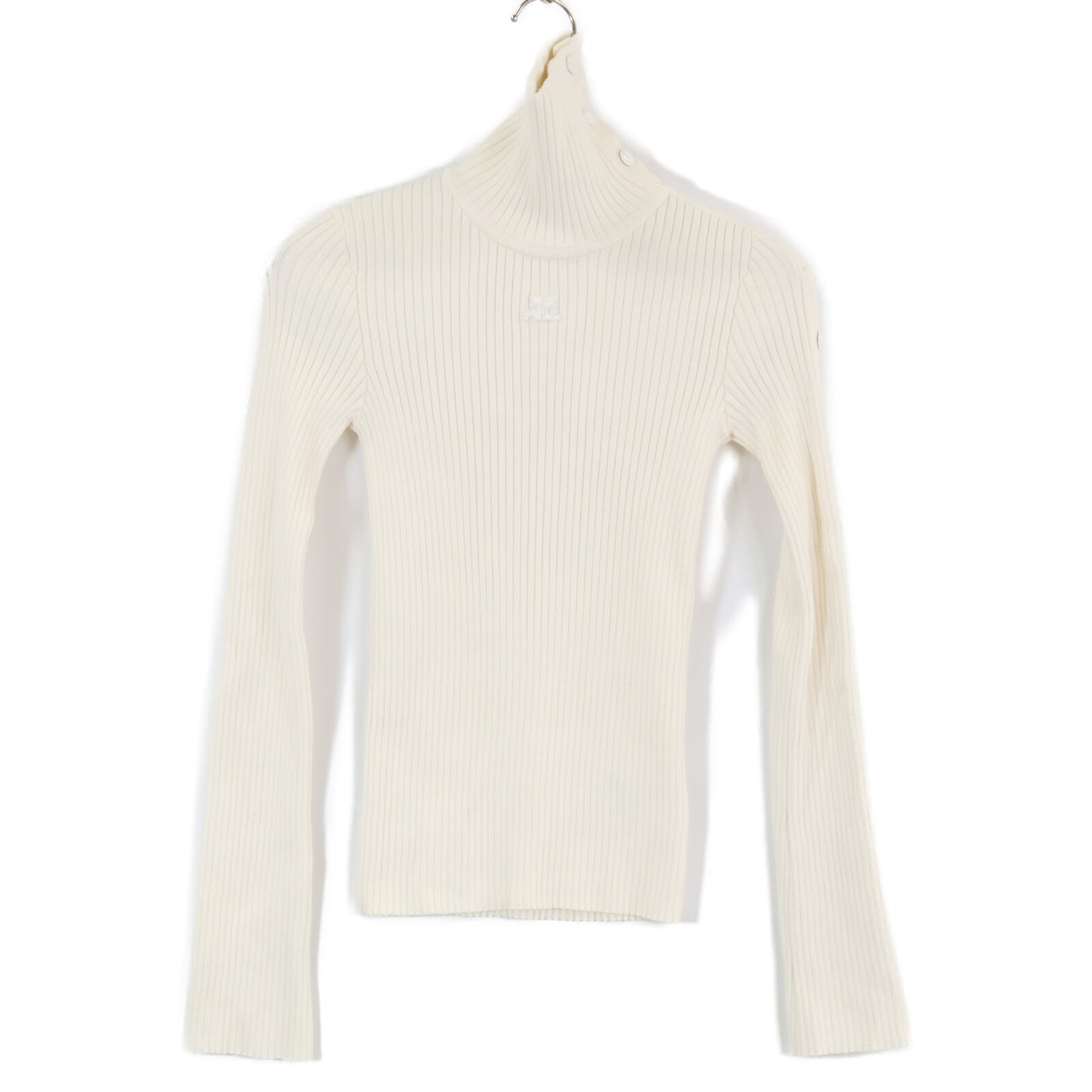 Courreges クレージュ 【美品/国内正規】タートルネック リブニットセーター/ トップス 1