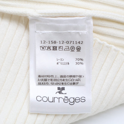 Courreges クレージュ 【美品/国内正規】タートルネック リブニットセーター/ トップス 1