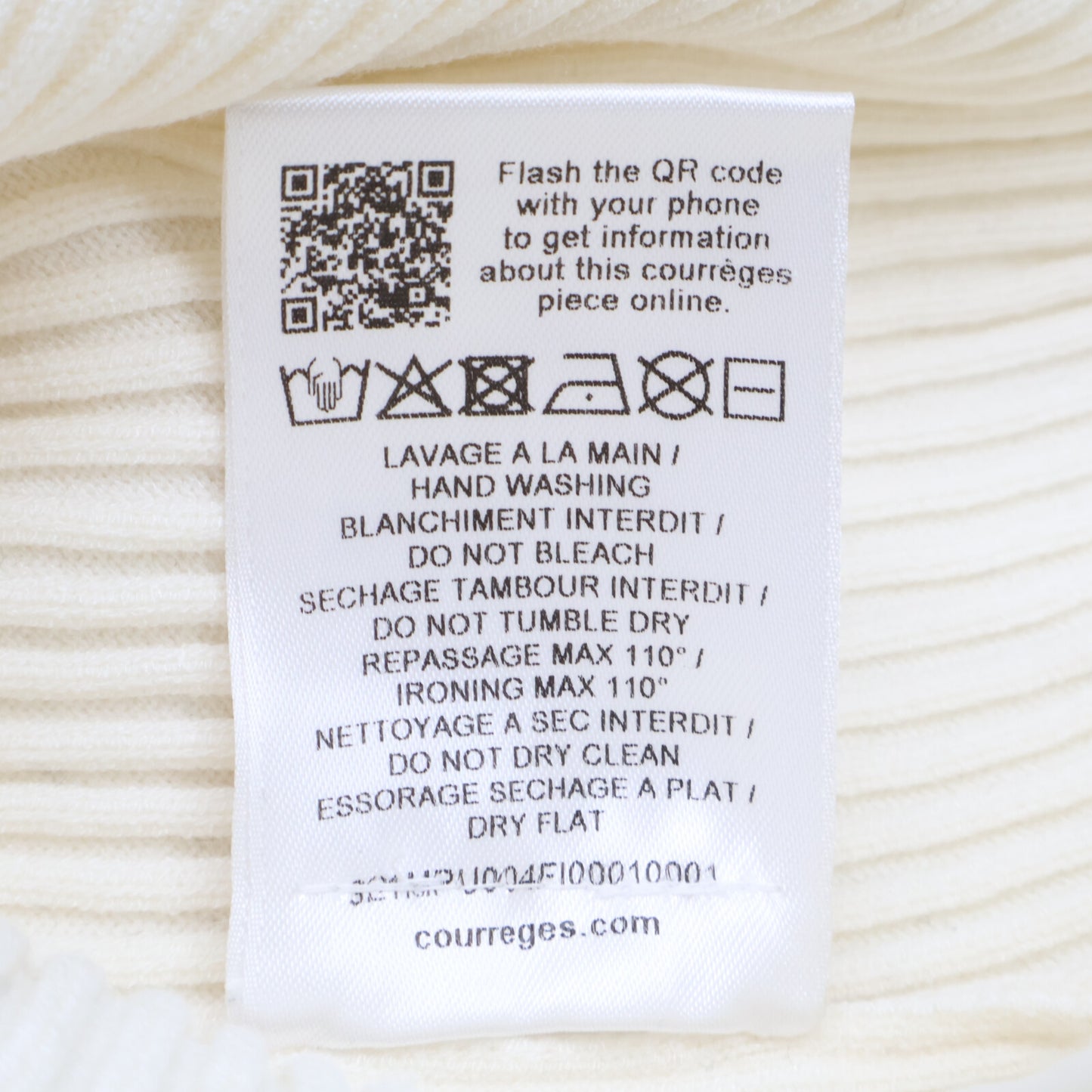 Courreges クレージュ 【美品/国内正規】タートルネック リブニットセーター/ トップス 1