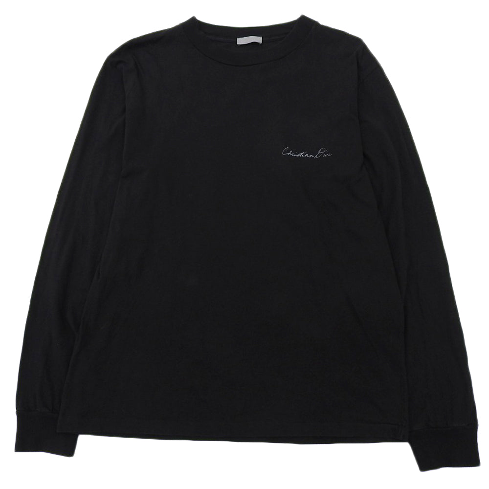 DIOR ディオール コットン Lily of the Valley バックプリント ロングスリーブ カットソー トップス ブラック S 49DJ645A0817 トップス S