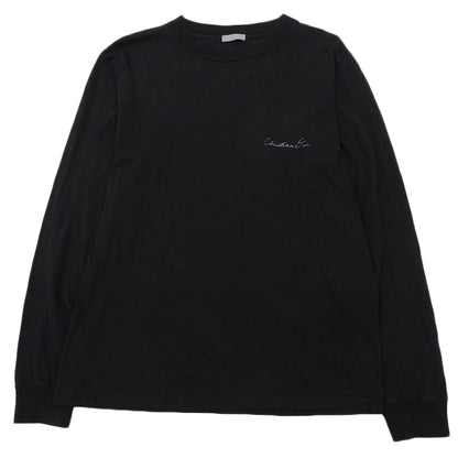 DIOR ディオール コットン Lily of the Valley バックプリント ロングスリーブ カットソー トップス ブラック S 49DJ645A0817 トップス S