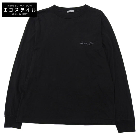 DIOR ディオール コットン Lily of the Valley バックプリント ロングスリーブ カットソー トップス ブラック S 49DJ645A0817 トップス S