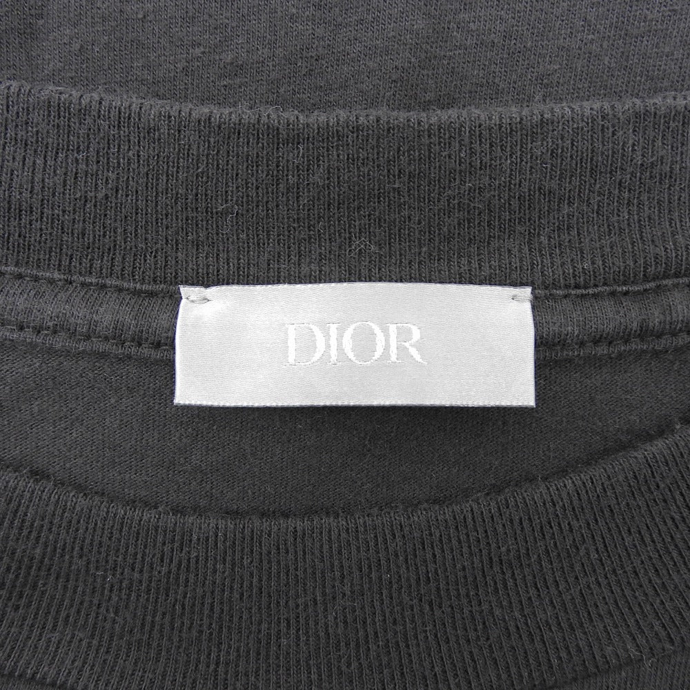 DIOR ディオール コットン Lily of the Valley バックプリント ロングスリーブ カットソー トップス ブラック S 49DJ645A0817 トップス S