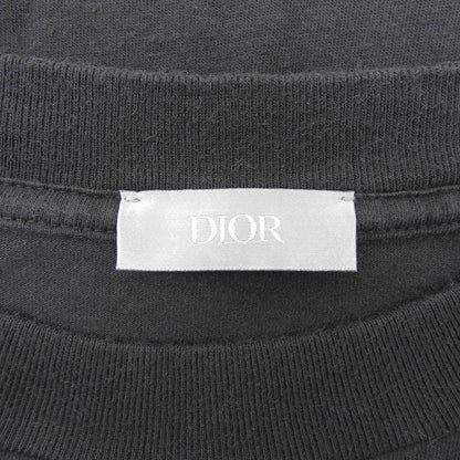 DIOR ディオール コットン Lily of the Valley バックプリント ロングスリーブ カットソー トップス ブラック S 49DJ645A0817 トップス S