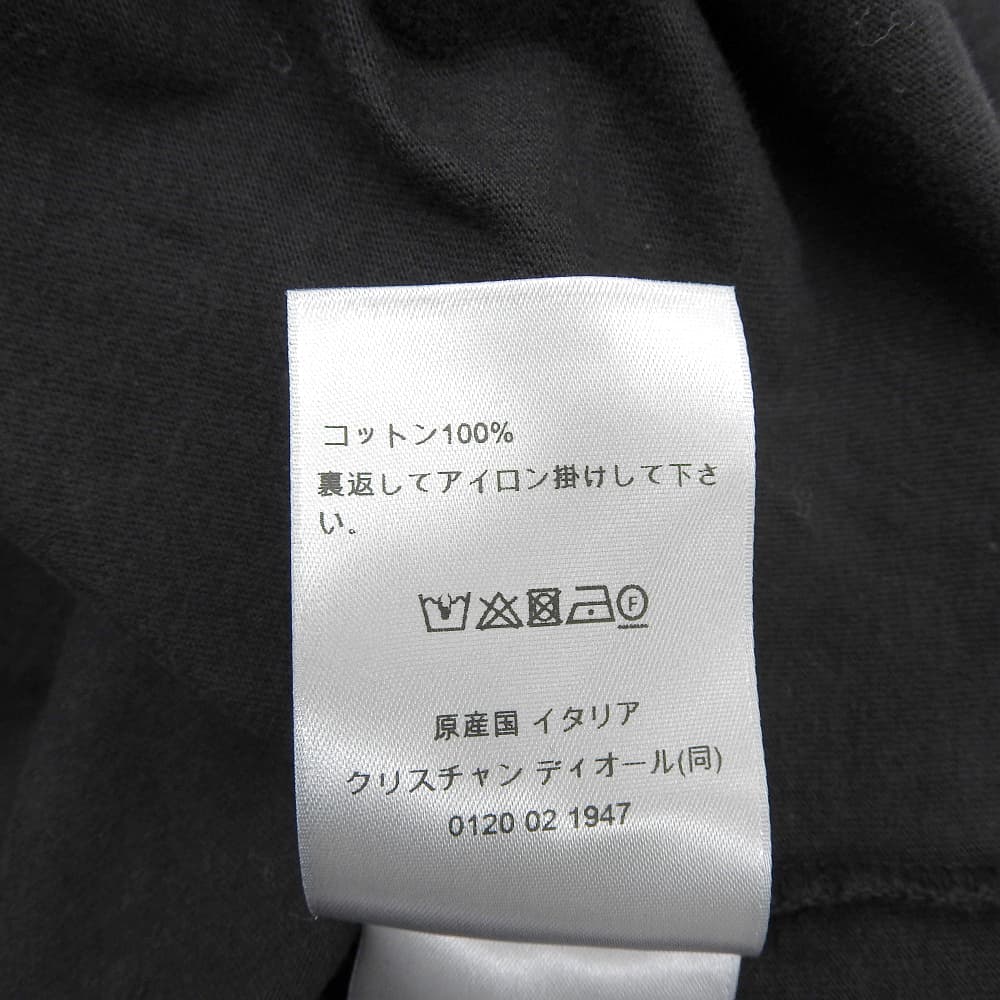 DIOR ディオール コットン Lily of the Valley バックプリント ロングスリーブ カットソー トップス ブラック S 49DJ645A0817 トップス S