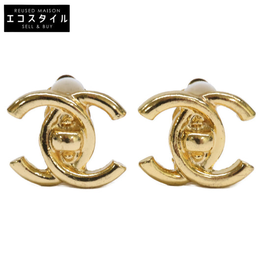 CHANEL シャネル 【新品同様】93A ターンロック ココマーク イヤリング