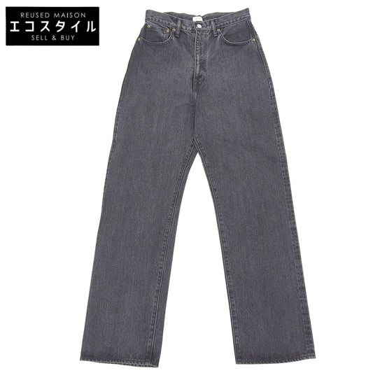 CIOTA シオタ ハイウエスト デニム パンツ ボトムス レディース ブラック 28 ボトムス 28