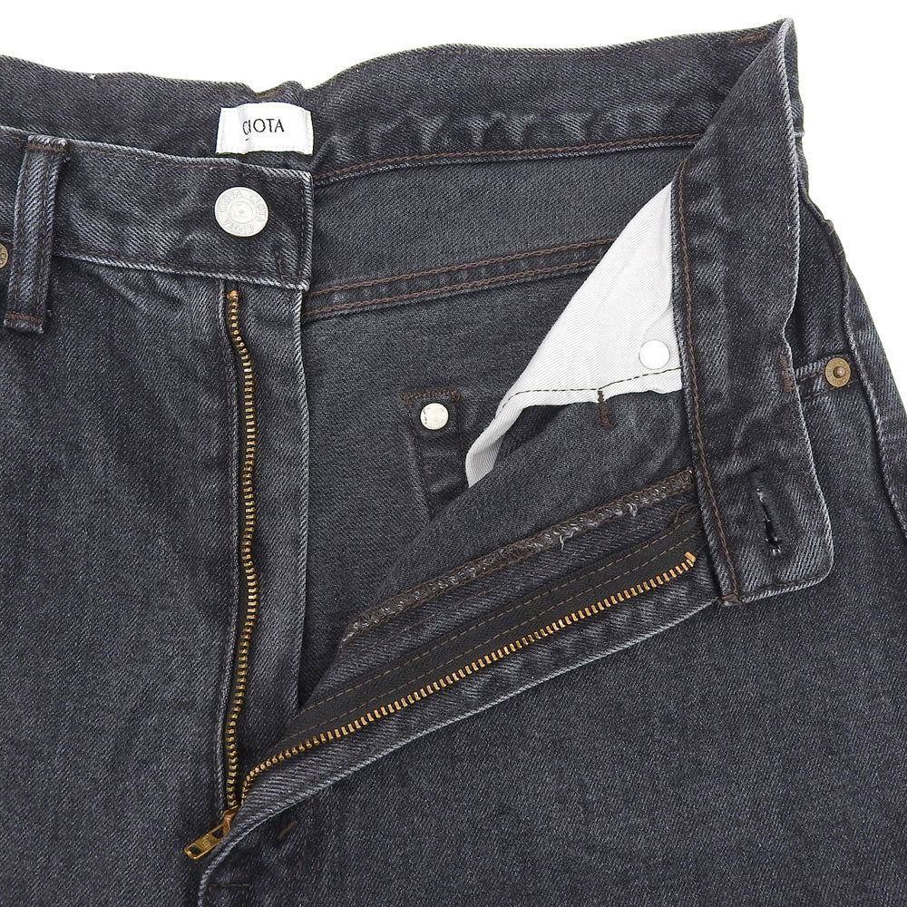 CIOTA シオタ ハイウエスト デニム パンツ ボトムス レディース ブラック 28 ボトムス 28