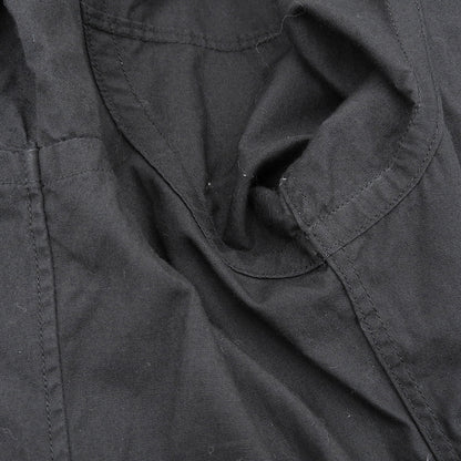 BLACKCOMMEdesGARCONS ブラックコムデギャルソン ラウンドカラー ベロア切り替え シャツ トップス メンズ ブラック XS 1S-B010 トップス XS