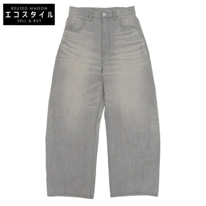 ASTRAET アストラット 美品 LOOFAH ジップフライ ワイドデニムパンツ ボトムス レディース コットン グレー 0 5414-299-0482 25SS ボトムス 0