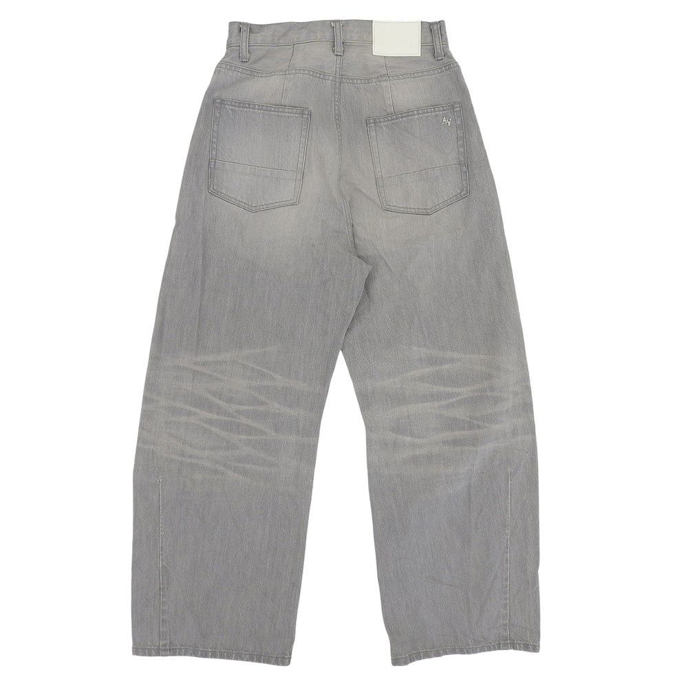 ASTRAET アストラット 美品 LOOFAH ジップフライ ワイドデニムパンツ ボトムス レディース コットン グレー 0 5414-299-0482 25SS ボトムス 0