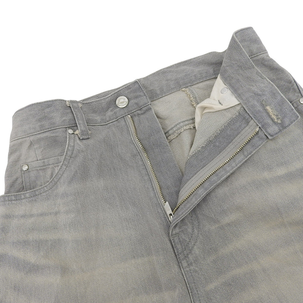 ASTRAET アストラット 美品 LOOFAH ジップフライ ワイドデニムパンツ ボトムス レディース コットン グレー 0 5414-299-0482 25SS ボトムス 0
