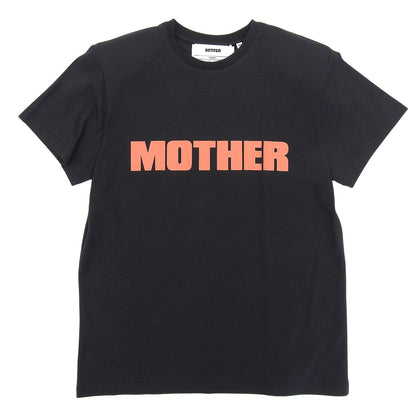 BETTER ベター 美品 フロントロゴ MOTHER T-SHIRT Tシャツ トップス レディース ブラック×レッド XS トップス XS