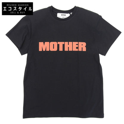 BETTER ベター 美品 フロントロゴ MOTHER T-SHIRT Tシャツ トップス レディース ブラック×レッド XS トップス XS