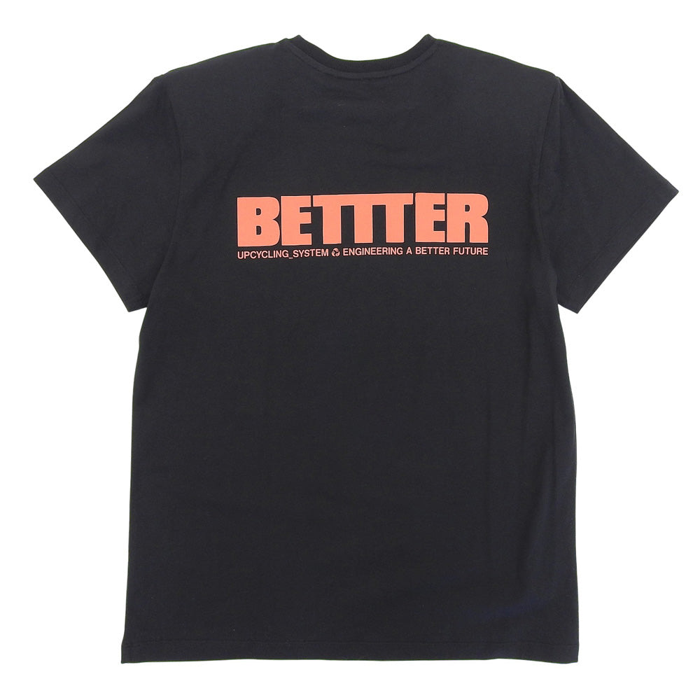 BETTER ベター 美品 フロントロゴ MOTHER T-SHIRT Tシャツ トップス レディース ブラック×レッド XS トップス XS