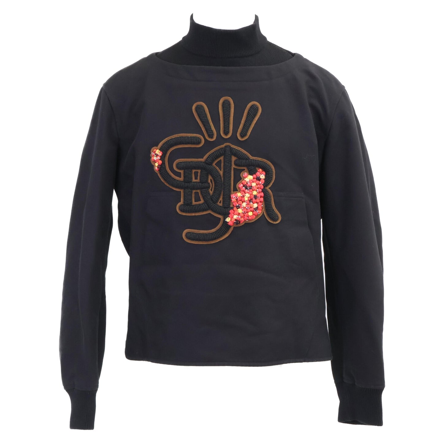 DIOR ディオール ｘTravis Scott Cactus Jack【美品/国内正規/22AW】28TC683A5519 フロントロゴ モックネック アノラック スウェットシャツ/ トップス 48